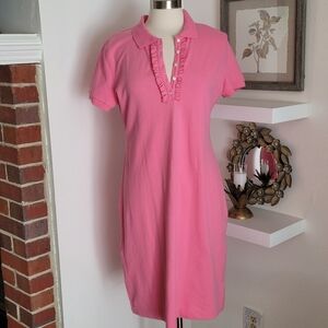 Talbots Polo Dress Pink Size Large